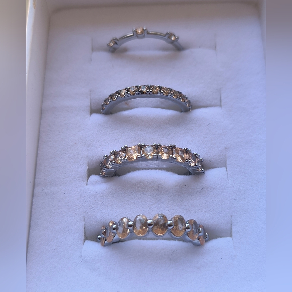 Bomb Party Luxe Bands "LEADER OF THE PACK" "RBP8102" size 6 (4 Ring Set!!)